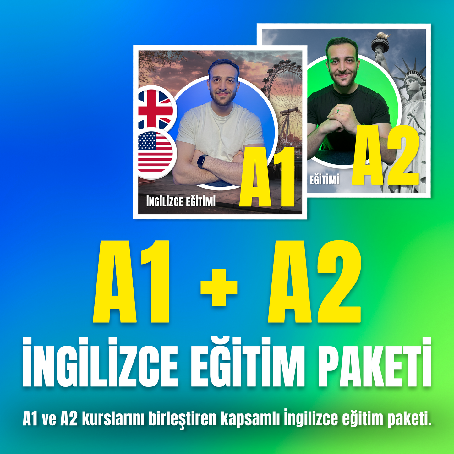 İngilizce A1 + A2 Eğitim Paketi